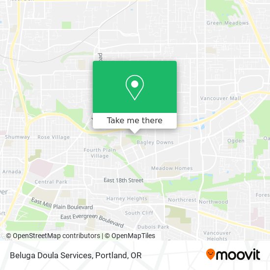 Beluga Doula Services map