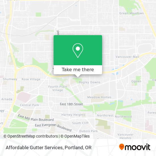 Affordable Gutter Services map