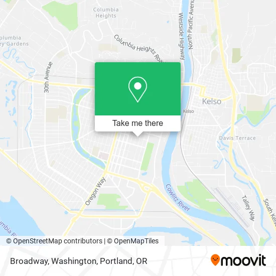 Mapa de Broadway, Washington