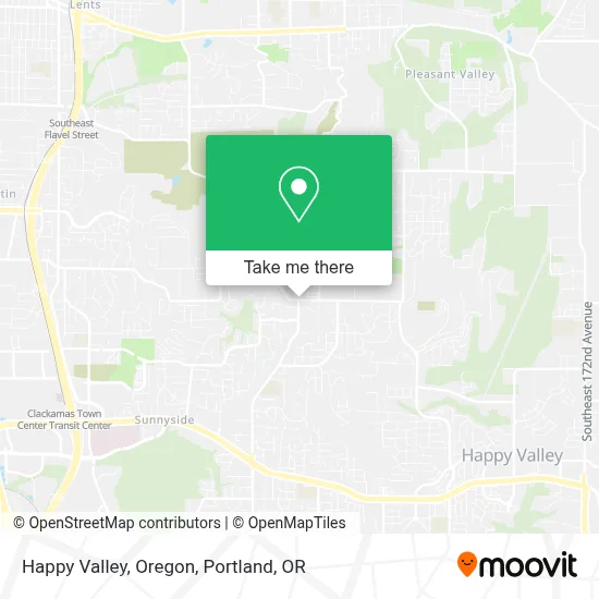 Happy Valley, Oregon map