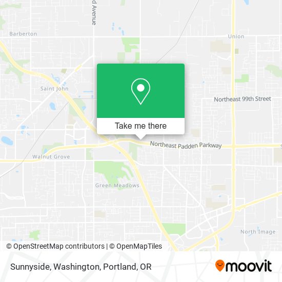 Sunnyside, Washington map