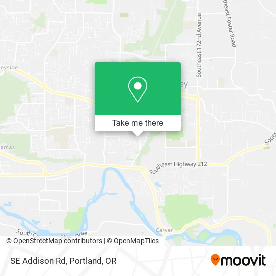Mapa de SE Addison Rd