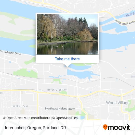 Mapa de Interlachen, Oregon