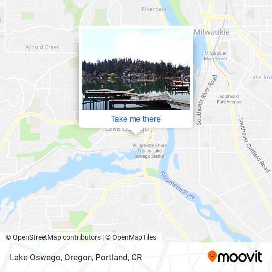 Mapa de Lake Oswego, Oregon