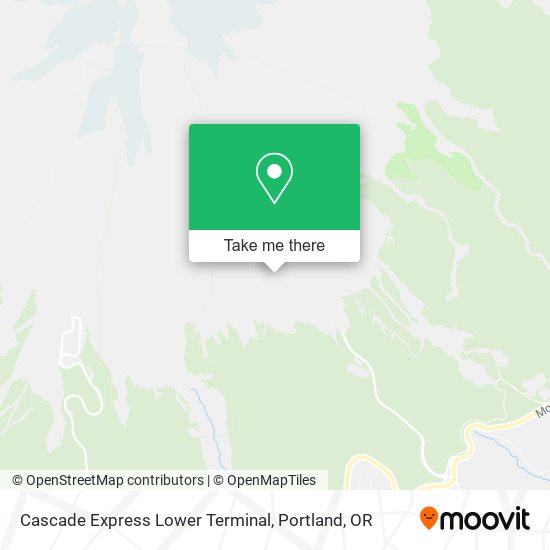 Mapa de Cascade Express Lower Terminal