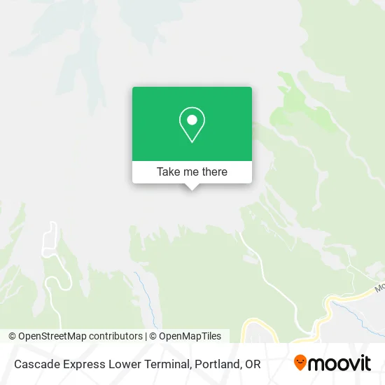 Mapa de Cascade Express Lower Terminal