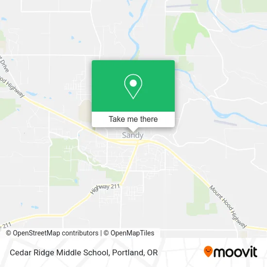 Cedar Ridge Middle School map