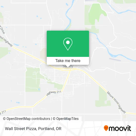 Wall Street Pizza map