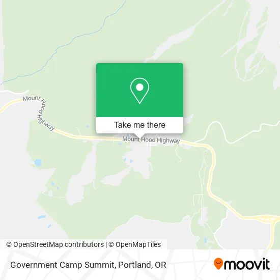 Government Camp Summit map