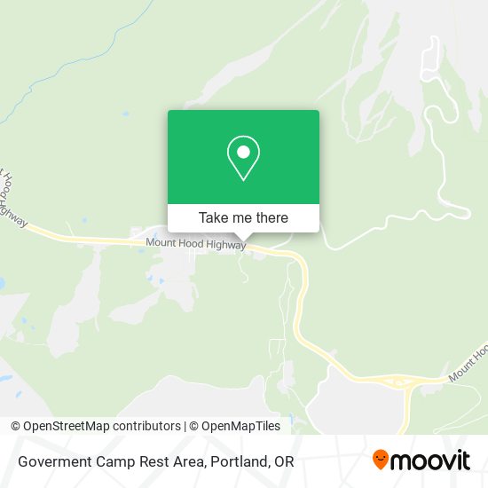Goverment Camp Rest Area map