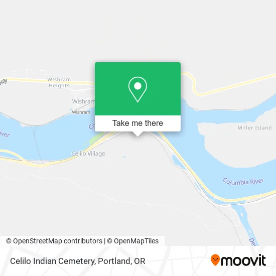Celilo Indian Cemetery map