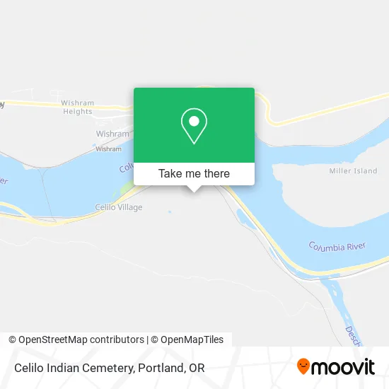 Celilo Indian Cemetery map