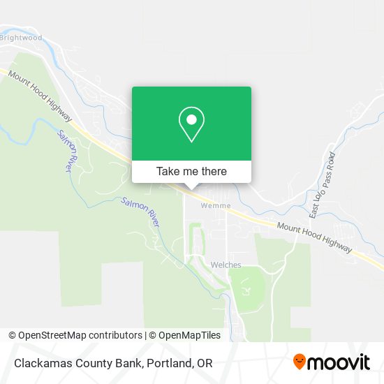 Clackamas County Bank map