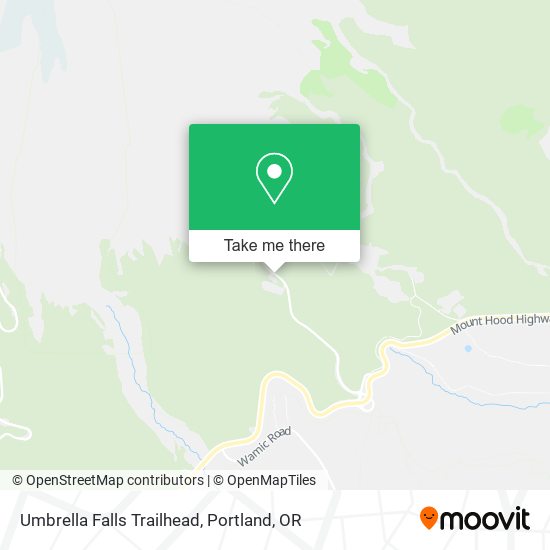 Umbrella Falls Trailhead map