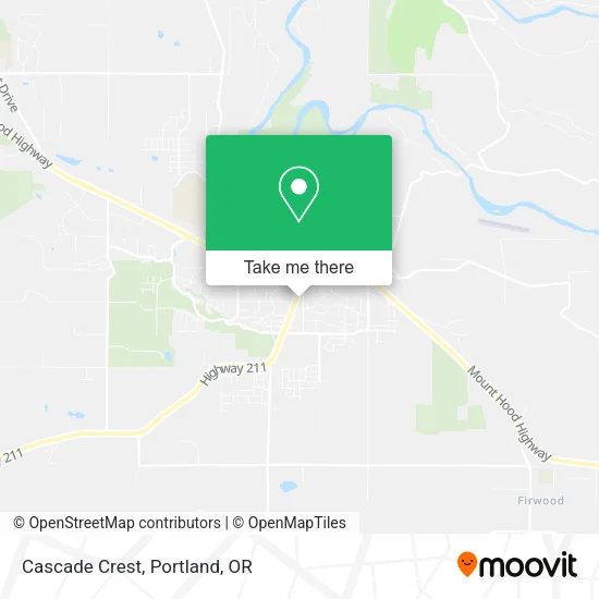 Cascade Crest map