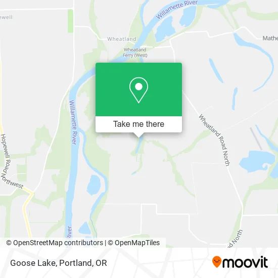 Goose Lake map