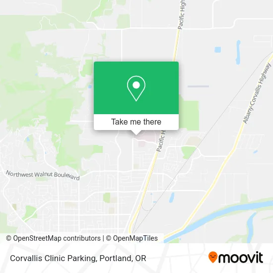 Mapa de Corvallis Clinic Parking