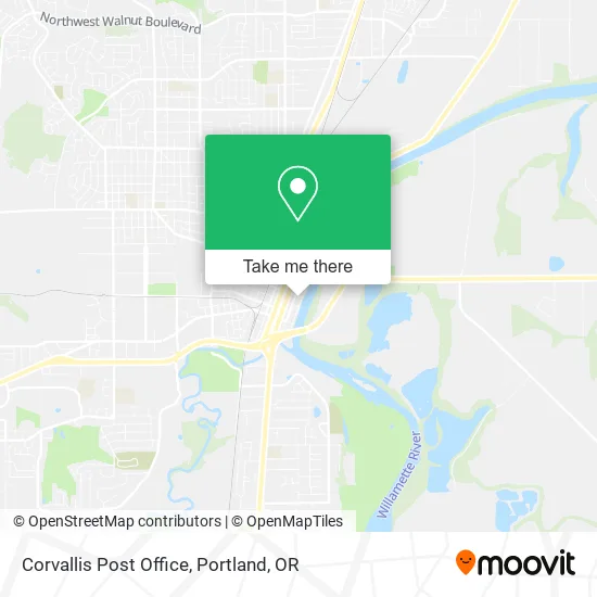 Mapa de Corvallis Post Office