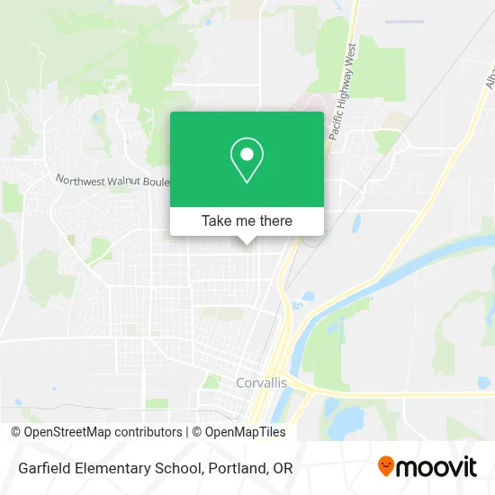 Garfield Elementary School map