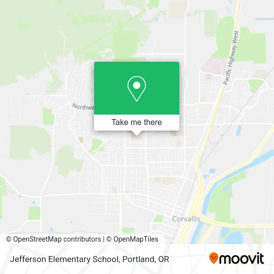 Mapa de Jefferson Elementary School