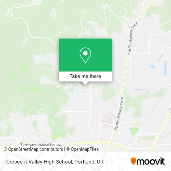 Crescent Valley High School map