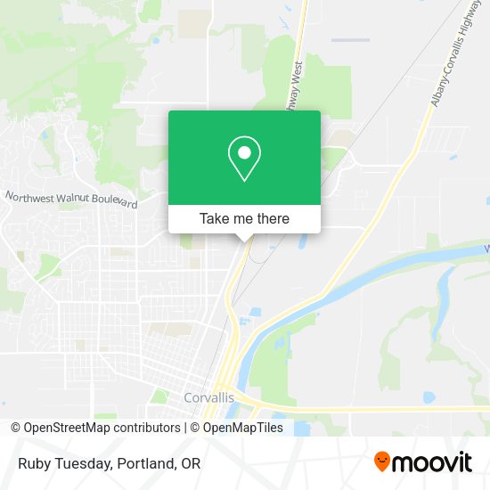 Ruby Tuesday map