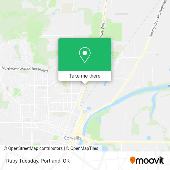 Mapa de Ruby Tuesday