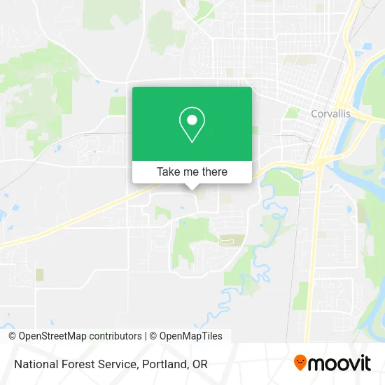 Mapa de National Forest Service