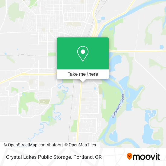 Mapa de Crystal Lakes Public Storage