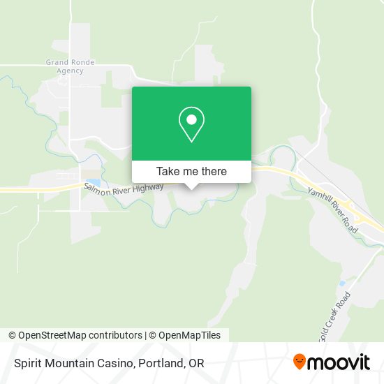 Mapa de Spirit Mountain Casino