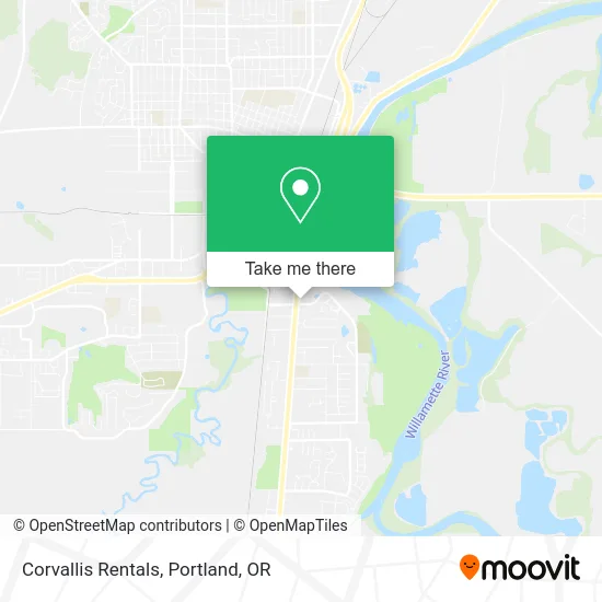 Corvallis Rentals map