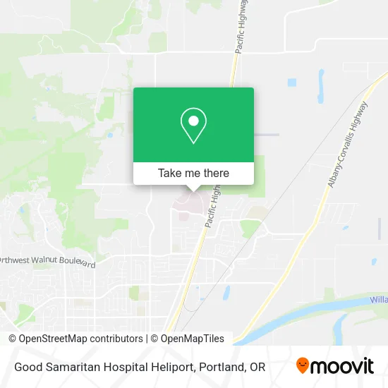 Mapa de Good Samaritan Hospital Heliport