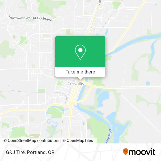 G&J Tire map