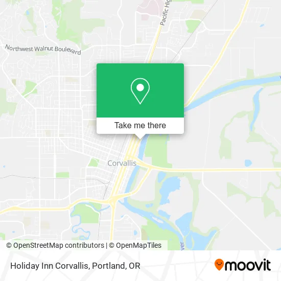 Holiday Inn Corvallis map