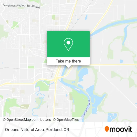 Orleans Natural Area map