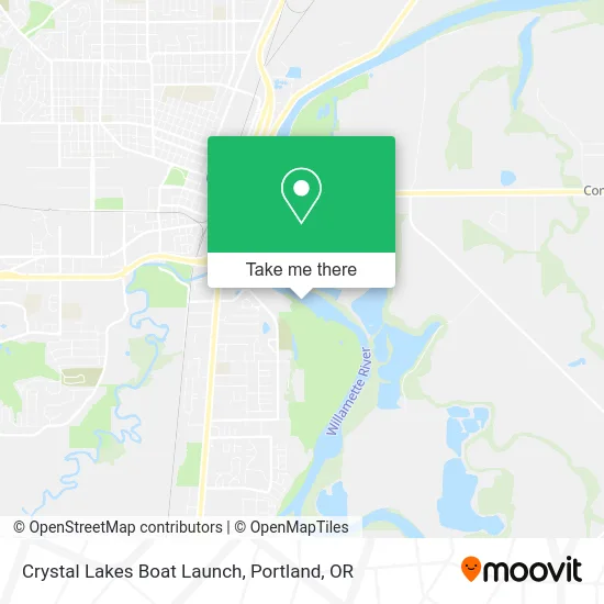 Crystal Lakes Boat Launch map