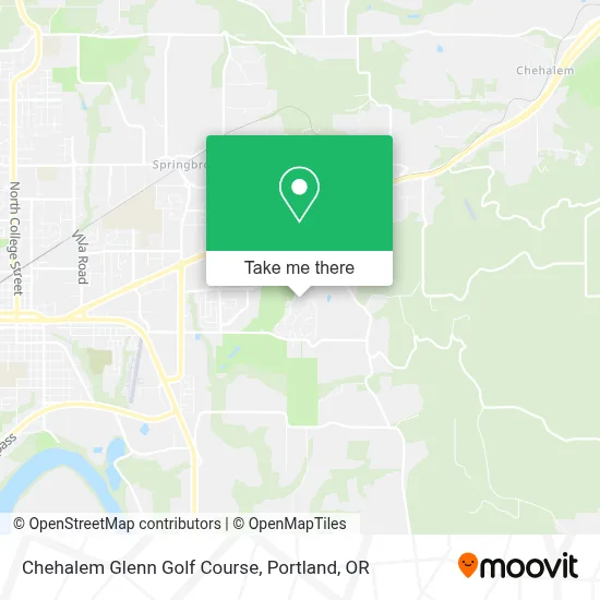Chehalem Glenn Golf Course map