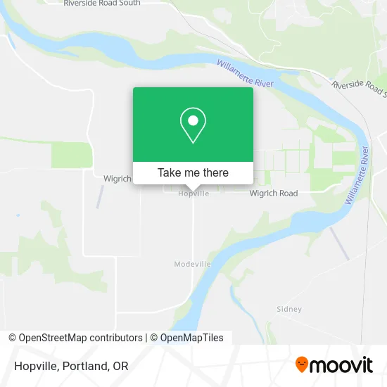 Hopville map