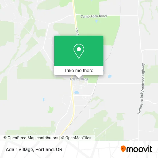 Adair Village map
