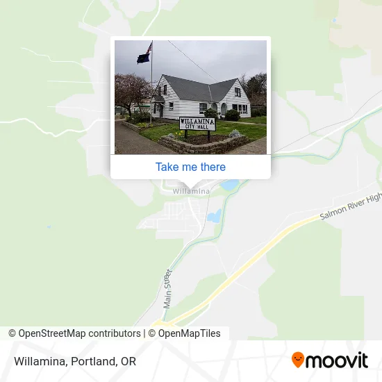 Willamina map