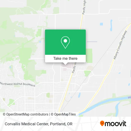 Mapa de Corvallis Medical Center