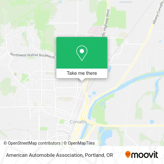 Mapa de American Automobile Association