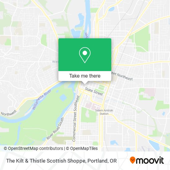 The Kilt & Thistle Scottish Shoppe map