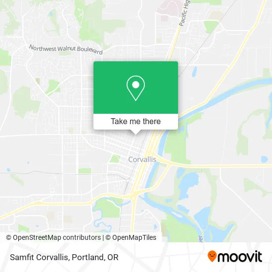 Samfit Corvallis map