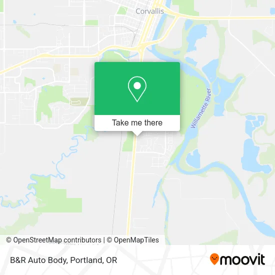 B&R Auto Body map