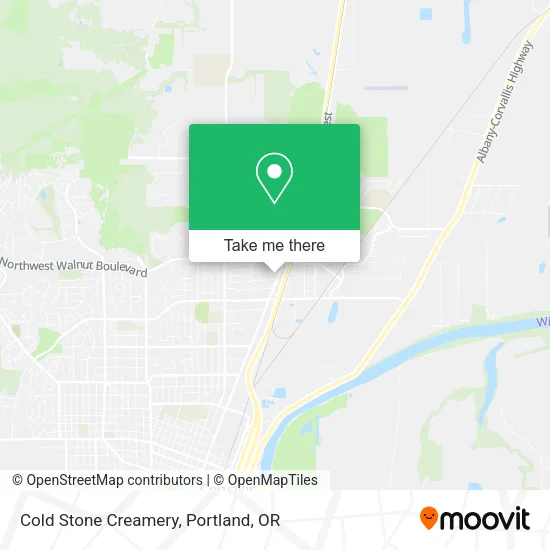Mapa de Cold Stone Creamery