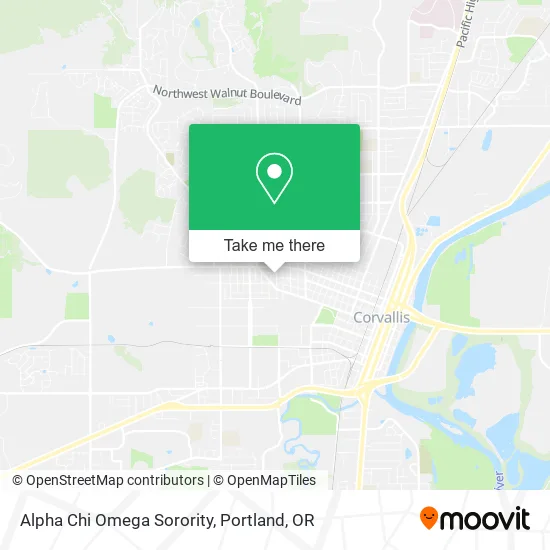 Alpha Chi Omega Sorority map