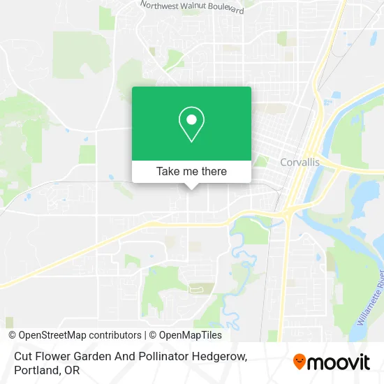 Mapa de Cut Flower Garden And Pollinator Hedgerow