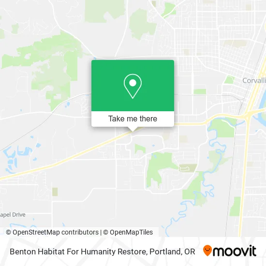 Benton Habitat For Humanity Restore map