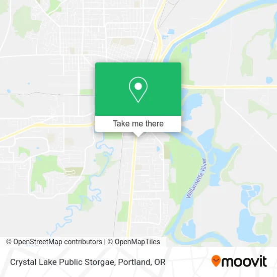 Crystal Lake Public Storgae map
